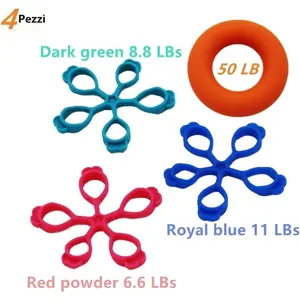 4PCS Finger Stretcher Hand Resistance Bands Hand Extensor Exerciser Finger Grip Strengthener Strength Trainer Gripper set, Finger Resistance Bands Finger Grip Exerciser Strengtheners Trainer