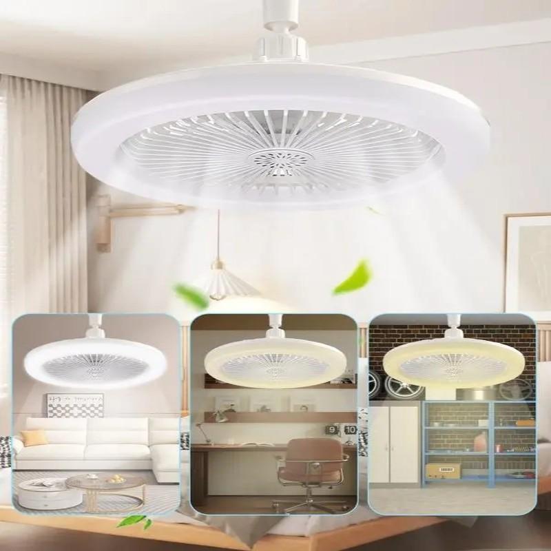 30w LED Ceiling Fan with Remote Control, Adjustable Lights, 360° Direction, 5 Blades, 3 Color Temperatures, 3 Speeds, Timer, No Battery Needed, Bedroom, Living Room