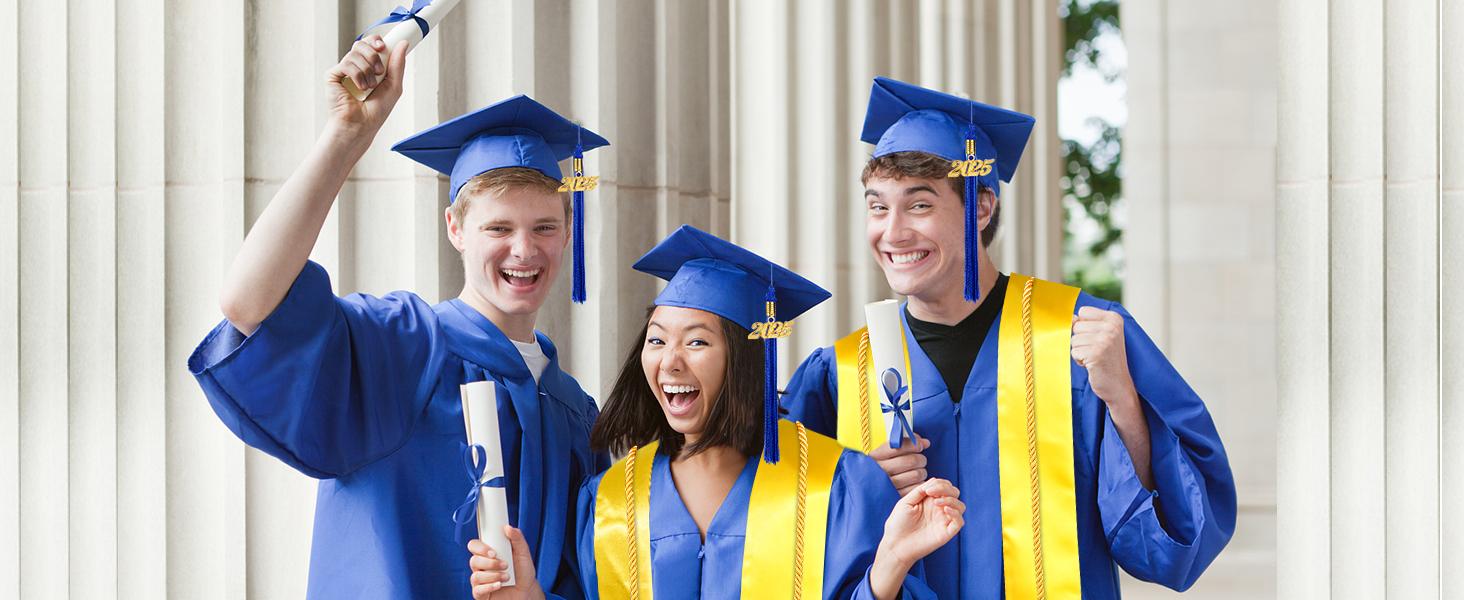 Matte Graduation Cap and Gown 2026 Set with Tassel Graduation for High School College Bachelor
