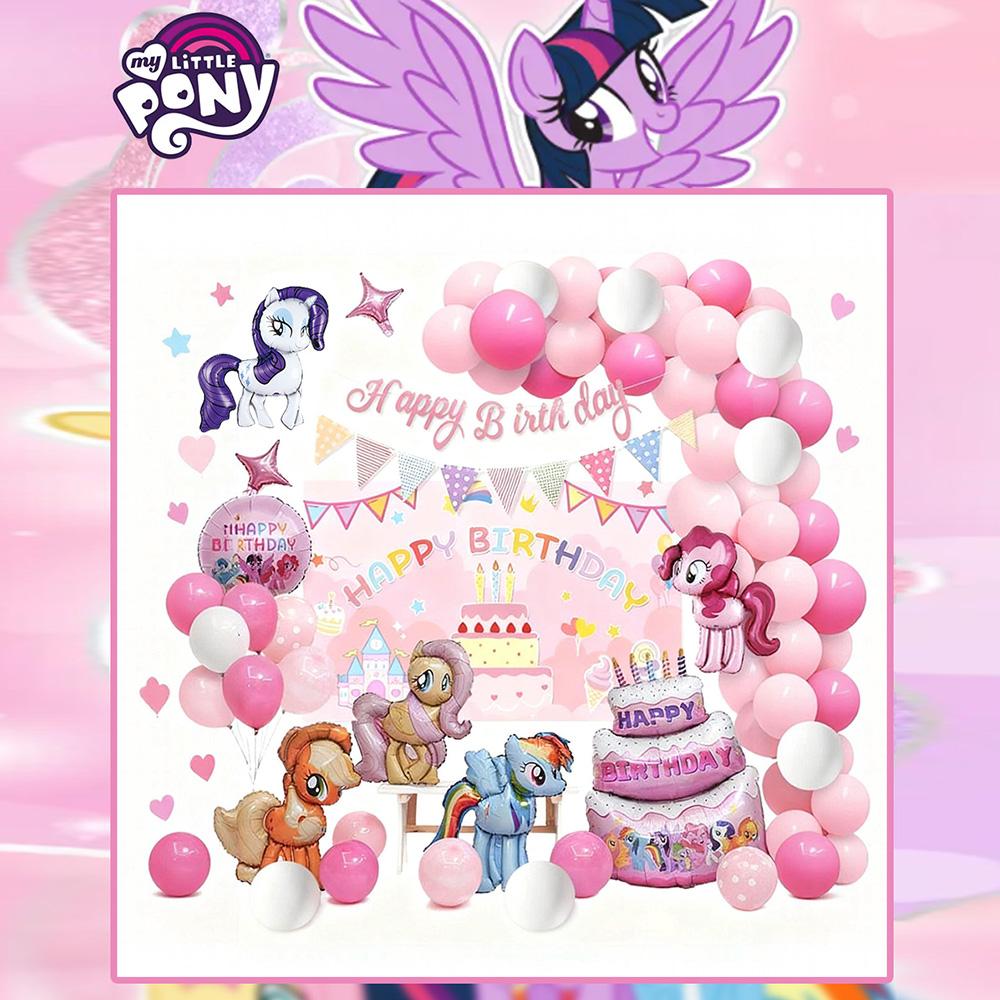 66PCS Hasbro Officially Licensed My Little Pony Balloon Set Applejack ...