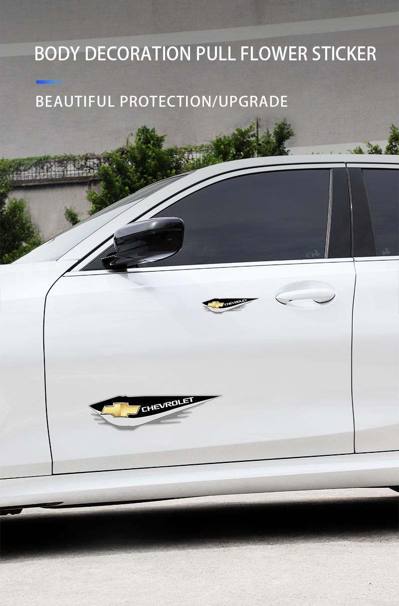Car Body Decal Stickers Styling Emblem Accessories For Chevrolet Cruze Malibu Colorado Suburban Equinox Blazer Trax Camaro Spark Bolt Captiva Silverado Tahoe SS Impala Spin Onix Cobalt Traverse Montana