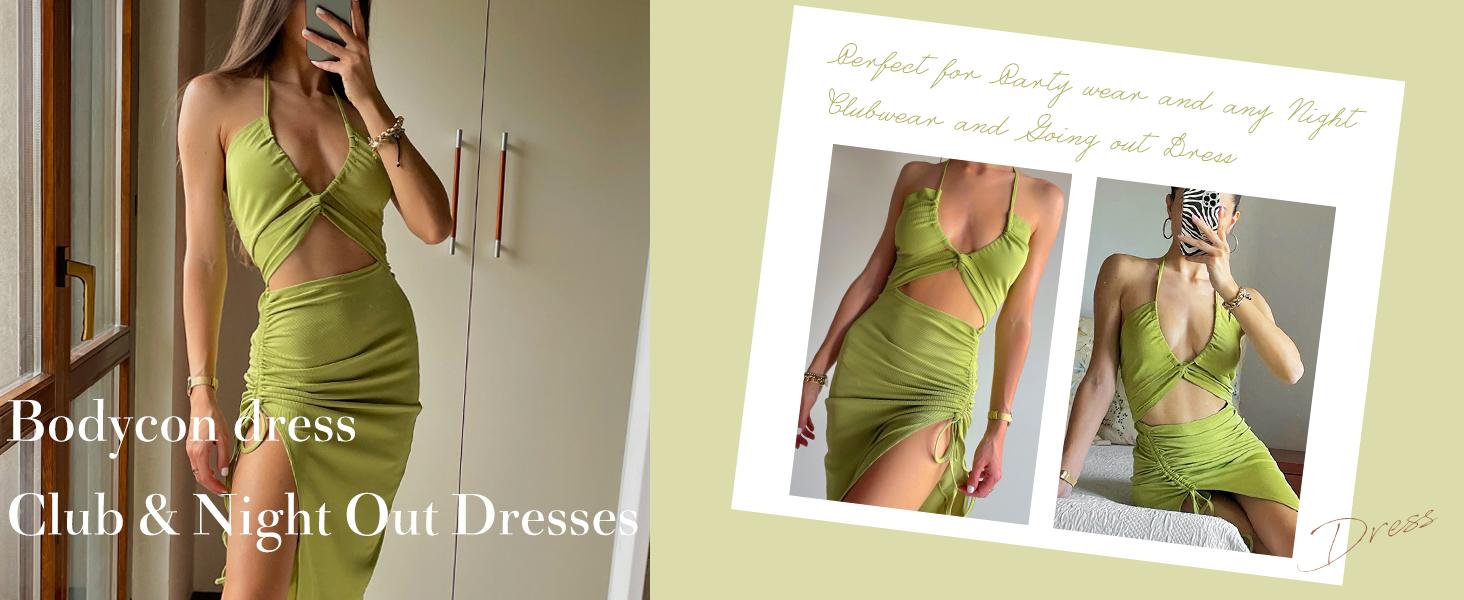 ZAFUL Women's Sleeveless Dress Sex Midi Halter Dresses Criss Cross Cami Womens Dresses Dress for Party ZAFUL Women's Sleeveless Dress Sex Midi Halter Dresses Criss Cross Cami Womens Dresses Dress for Party