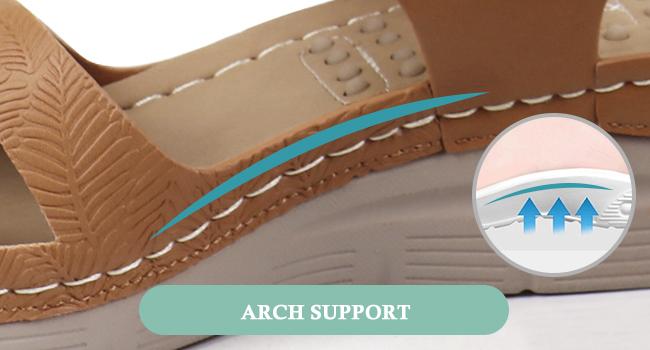 Ortho rest Women Walking Platform Sandals witth Arch Support  Casual Comfortable Flat Elegant Sandal