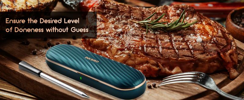 INKBIRD meat thermometer, wireless Bluetooth thermometer, suitable for barbecue, cooking, parties, kitchen utensils，Holiday Gifts-TikTokShopBlackFriday