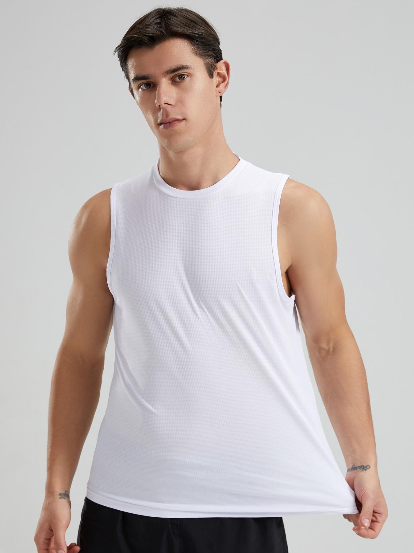 Men's Sporty Quick-Dry Breathable Top, Ideal for Fitness Running, Stylish Casual Wear, Lightweight Moisture-Wicking Tee