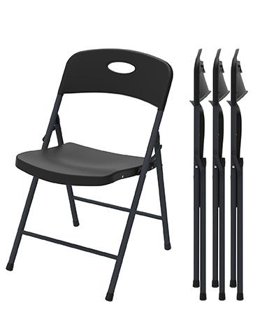 4FT/6FT/8FT Plastic Folding Table, Portable Picnic Table Outdoor with Built in Handle & Steel Legs, for Party, Dining, Wedding, Events, Picnic Indoor, Outdoor, Camping, Utility, Folding