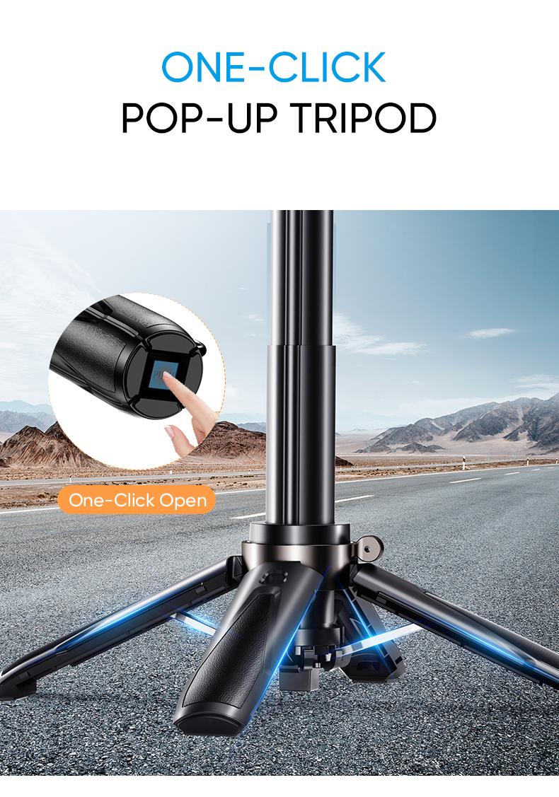 MAGIC JOHN 4-in-1 Multifunctional Magnetic Selfie Stick – 360° Rotation, Compact & Stylish, With wireless Bluetooth control, Magnetic Phone Holder for Selfies/Video Recording/Vlogging, Compatible with Most Phone Modes MAGIC JOHN 4-in-1 Multifunctional Magnetic Selfie Stick – 360° Rotation, Compact & Stylish, With wireless Bluetooth control, Magnetic Phone Holder for Selfies/Video Recording/Vlogging, Compatible with Most Phone Modes