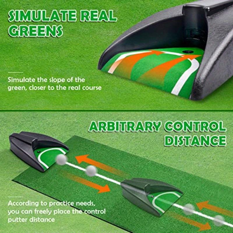 Automatic Golf Ball Return Machine, Battery Powered Portable Putter Trainer, Durable Plastic Material, Non-Slip Base, Indoor Outdoor Use