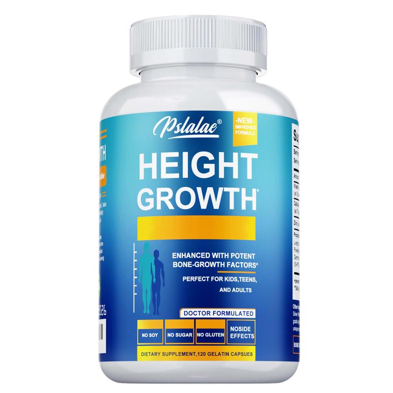 Pslalae Growth Capsules - Natural Height Increaser -120 Capsules Glucosamine Nutrients Dietary Chondroitin