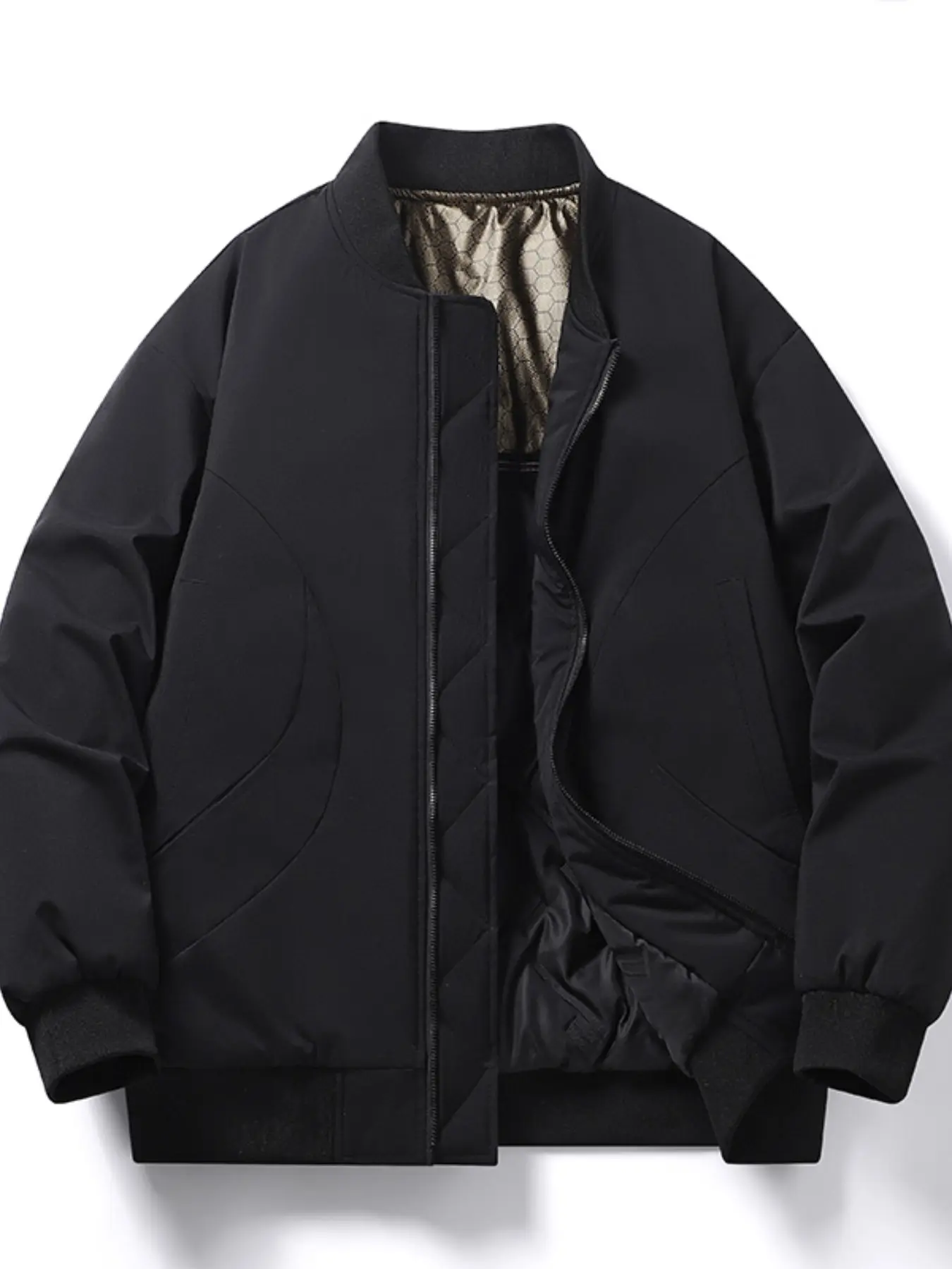 Men's Fashion Thickened Jacket, Winter Warmth Retention, Daily Wear