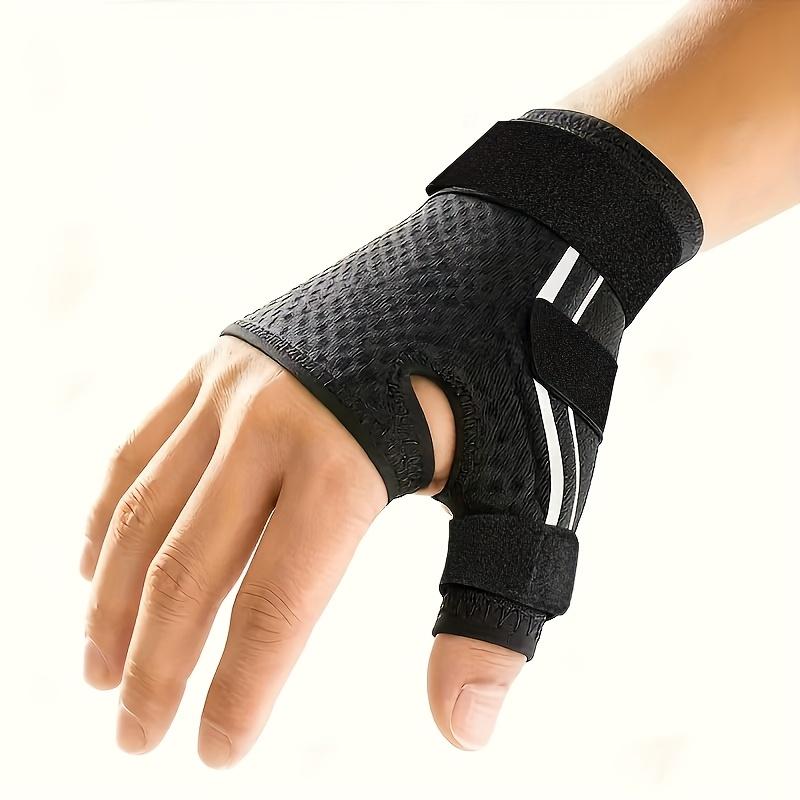 [Ergonomic Wrist Support] 2-piece/1-piece ergonomic wrist support with thumb support - The wrist support features an adjustable thumb guard, suitable for either the left or right hand. Its 270° wraparound design ensures a perfect fit