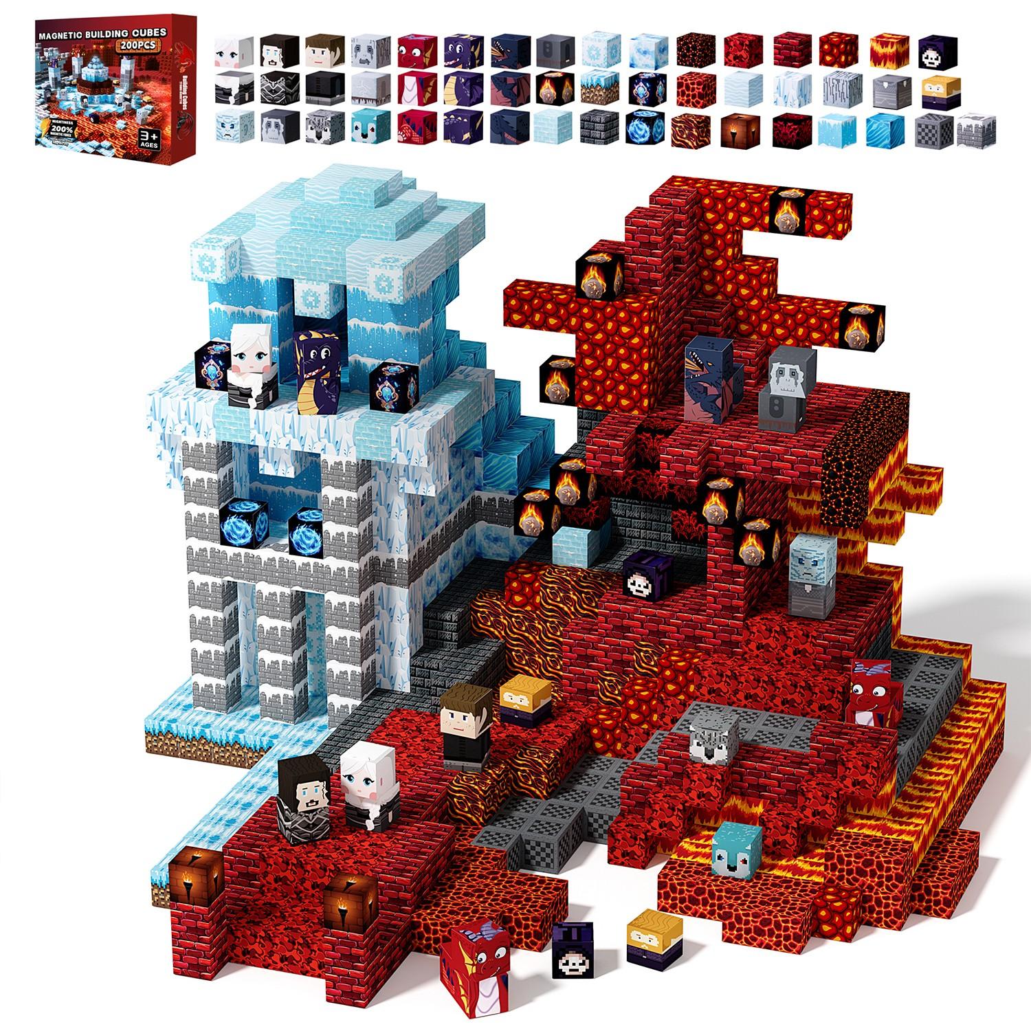 100/150 Pcs STEM Montessori Magnetic Building Blocks Set | Strong Magnetic Grip & Light-Through Building | Spatial Imagination & Teamwork Skills | Non-Slip Texture, Easy-Clean Surface | Birthday Gift for Kids Age 3+