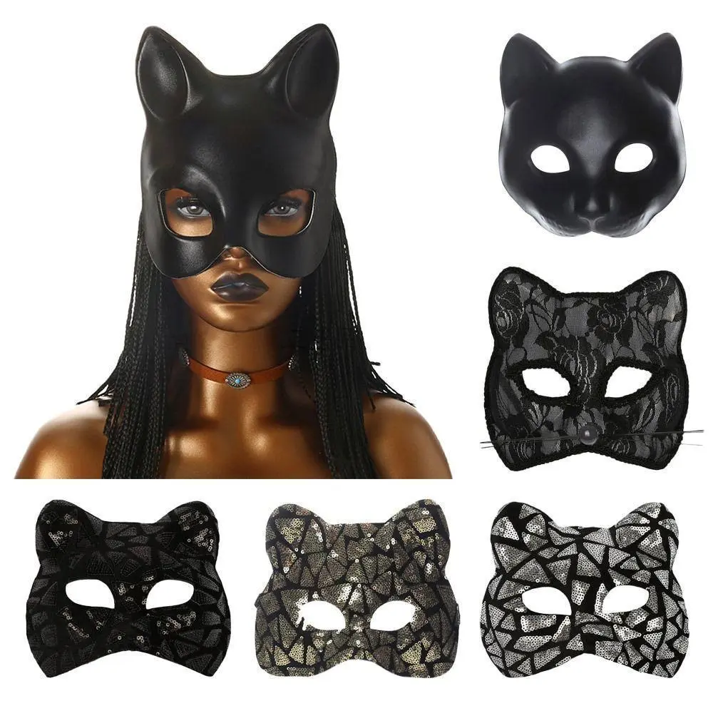 New EVA Cat Girl Mask Half Face Party Makeup Ball Mardi Gras Mask Venetian Party Eye Mask
