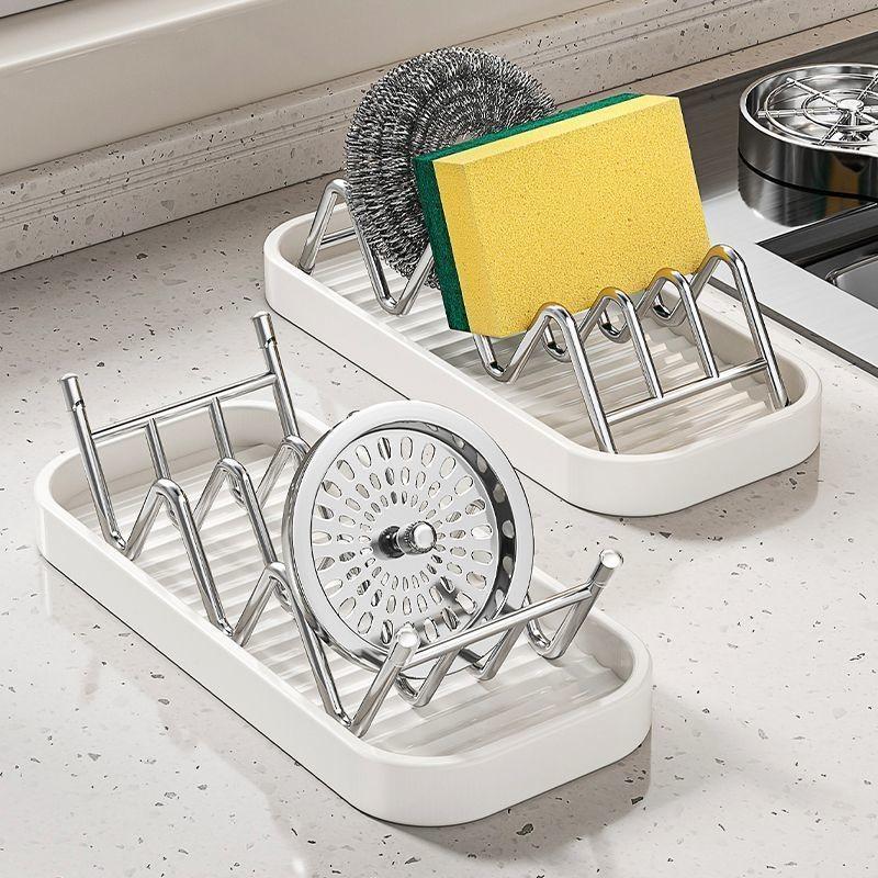 1PC Stainless Steel Soap Dish, Creative Drainage Bathroom Organizer, Home Use Soap Holder, Stylish Soap Rack for Shower & Toilet