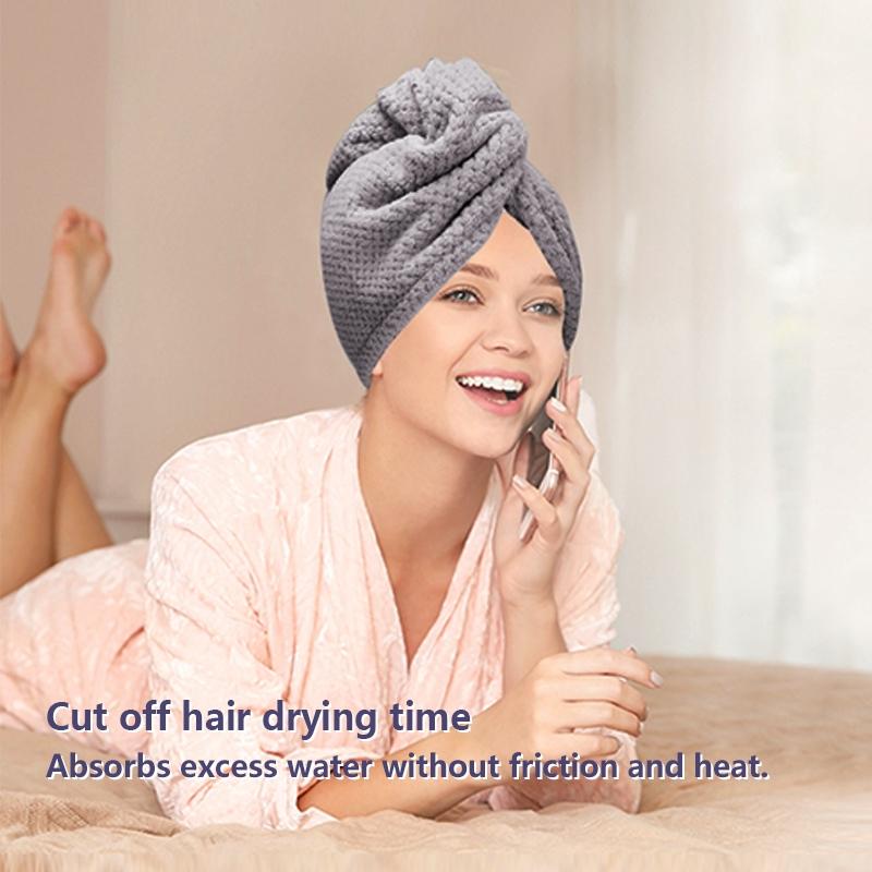 1/3 Pcs Women's Dry Hair Towel, Pineapple Dry Hair Cap, Soft Microfiber, Wrap Hair, Water-Absorbent Quick-Drying Towel Wrap Hair Towel, Hair Turban Towel