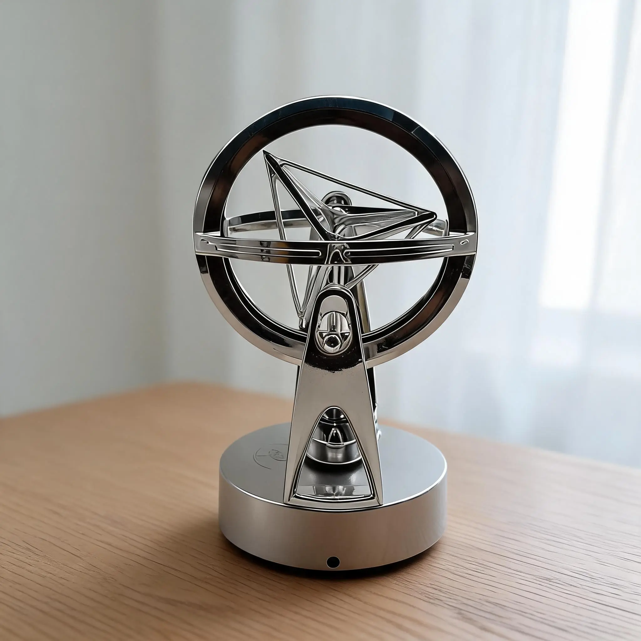 New Triangle Perpetual Motion Model, Desktop Rotating Magnetic Pendulum, Celestial Orbital Decorative USB Ornament, Unique Desk Accessory
