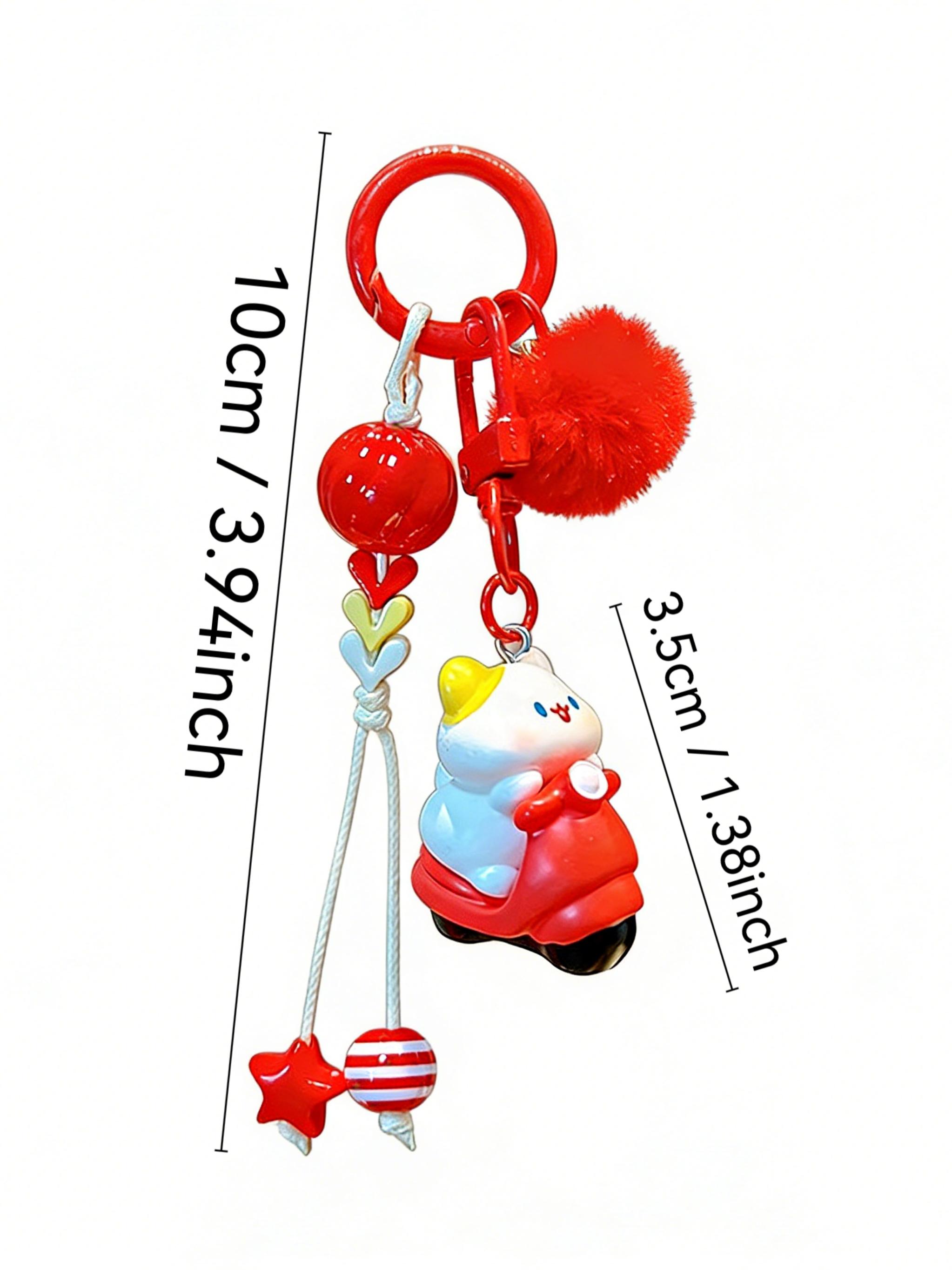 Cat Keychain with Tassels, Fashionable Bag Accessory, Unique Design for Daily Use, Perfect Gift for Women and Girls