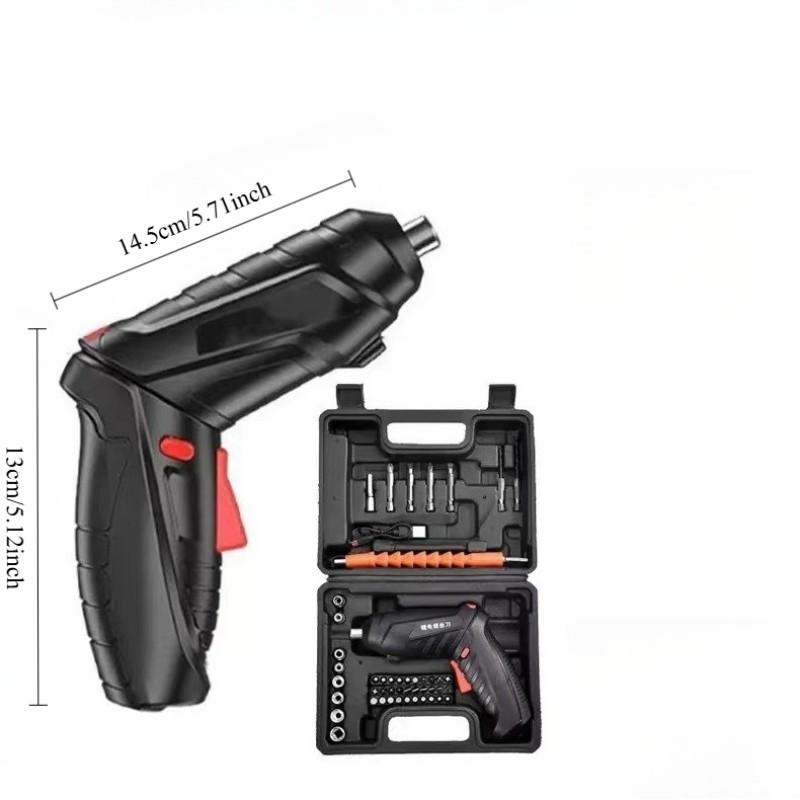 Smart Electric Screwdriver Tool Set ABS Resin Multi-Head Compatible Powerful Performance Precision Efficiency Equipped with USB-Rechargeable Lithium Battery Suitable for Various Screw Fastening and Removal Tasks Operating Voltage ≤36V