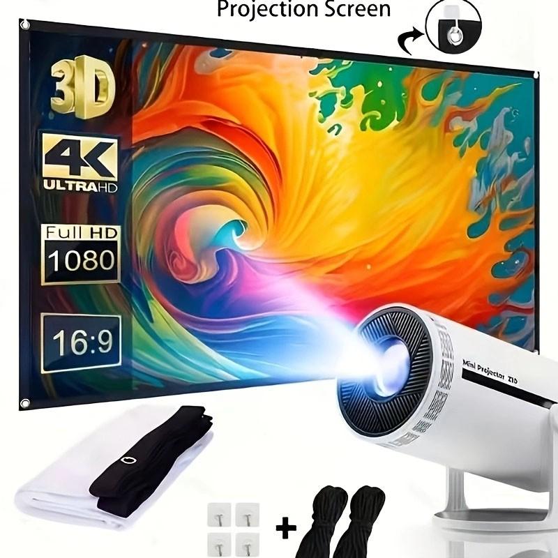 This 2K ultra-high-definition foldable projection screen is wall-mountable, washable, wrinkle-resistant, requires no power supply, and is made of plastic. It is an ideal choice for home theaters and office projection.