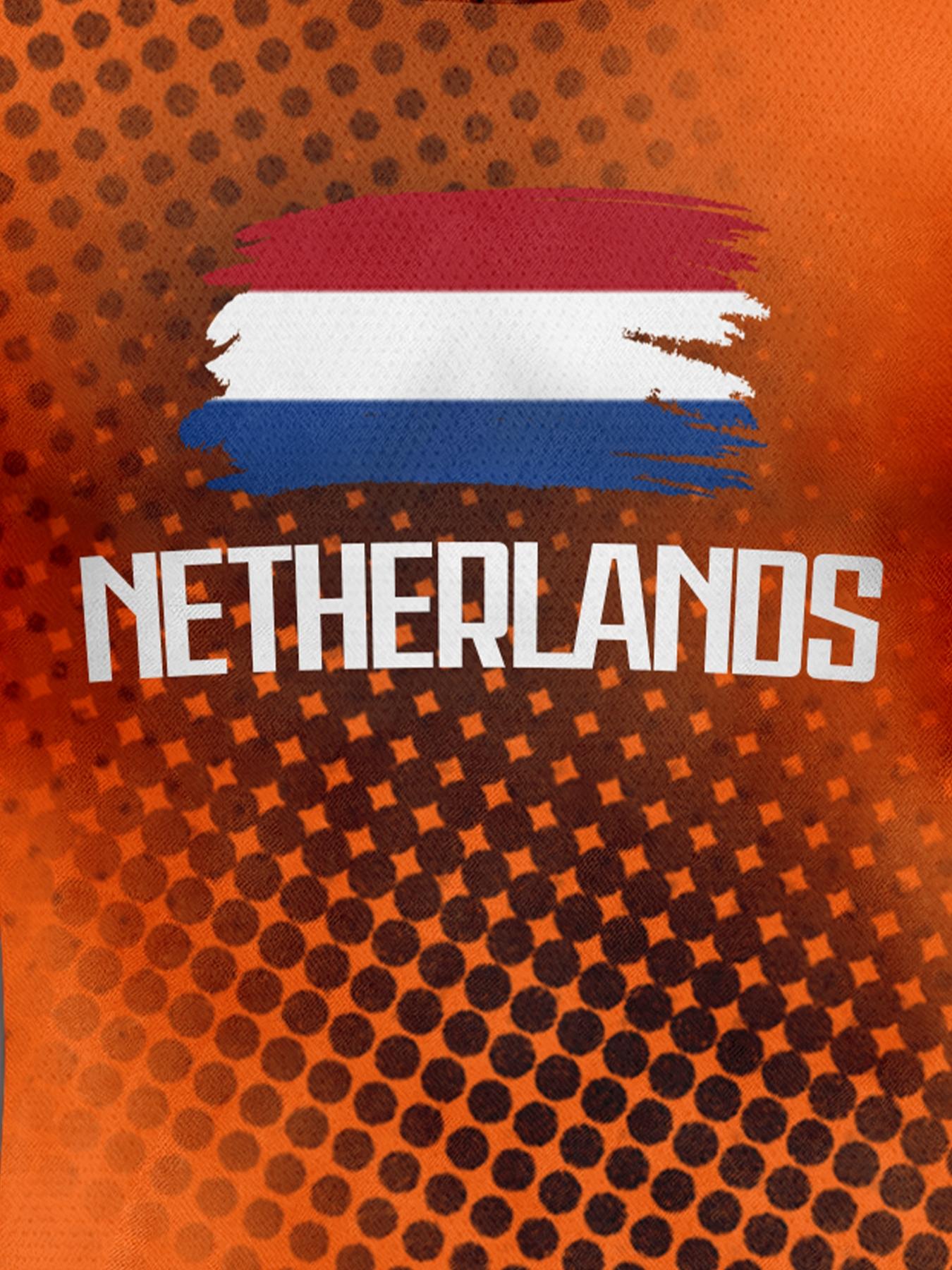 Netherlands Football Jersey Men's Breathable Soccer Shirt Netherlands National Team Fan Training Uniform