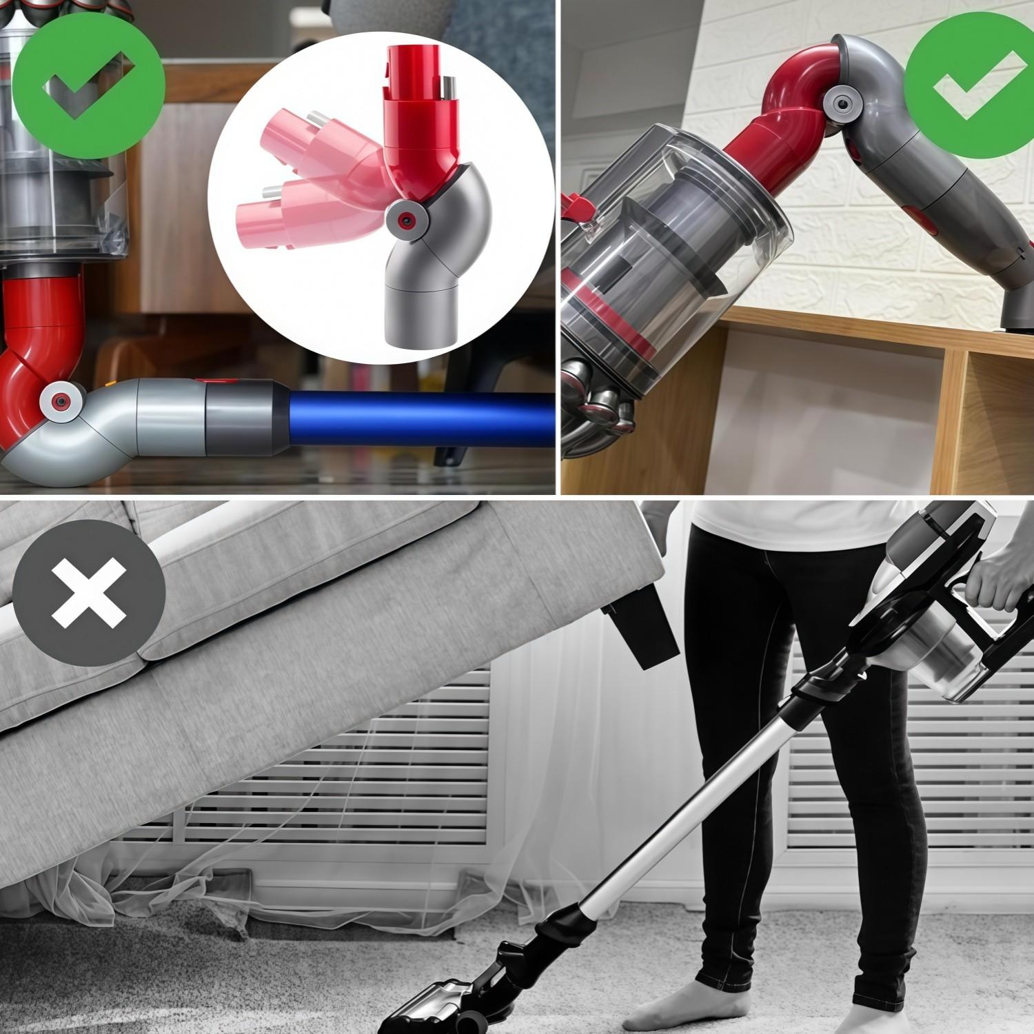 Quick Release Bottom Adapter Tool for Dyson V7/v8/v10/v11/v15 Vacuum Cleaners, Replacement Accessory, Essential Dusting Attachment