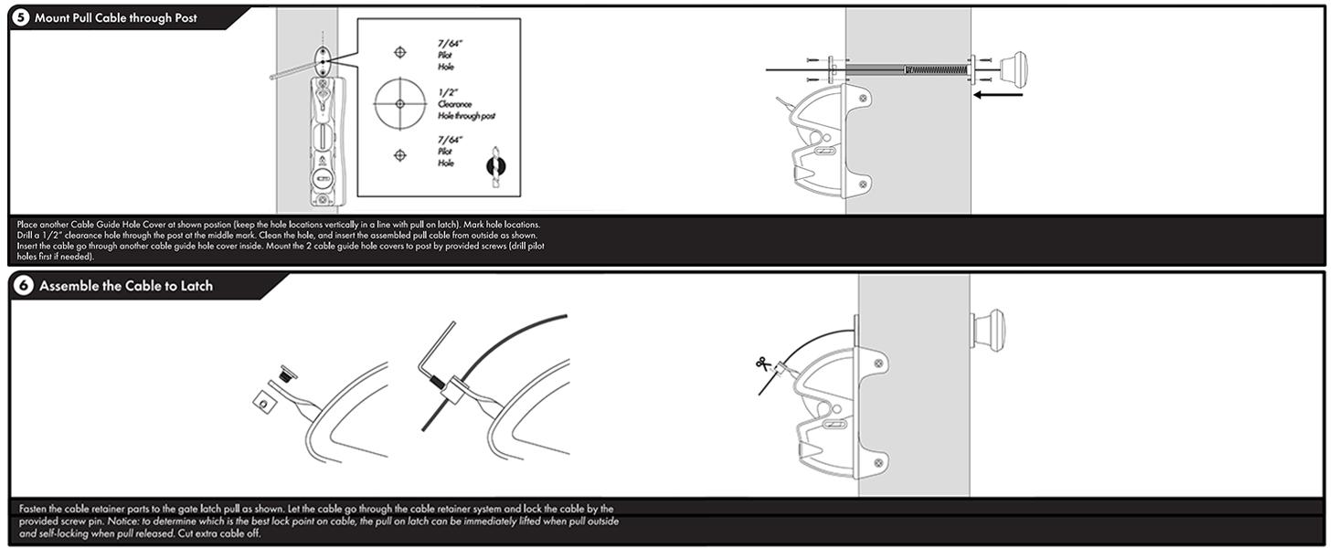 Gate Latch Door Latch with Pull Cable Opened Two-Sided Lockable Door Latch Durable,Versatile & Secure for Metal,Wood,and Vinyl Fence,for Privacy Fence,Outdoor Fence,Barn Door Lock,Wooden Fence(Black) Gate Latch Door Latch with Pull Cable Opened Two-Sided Lockable Door Latch Durable,Versatile & Secure for Metal,Wood,and Vinyl Fence,for Privacy Fence,Outdoor Fence,Barn Door Lock,Wooden Fence(Black)