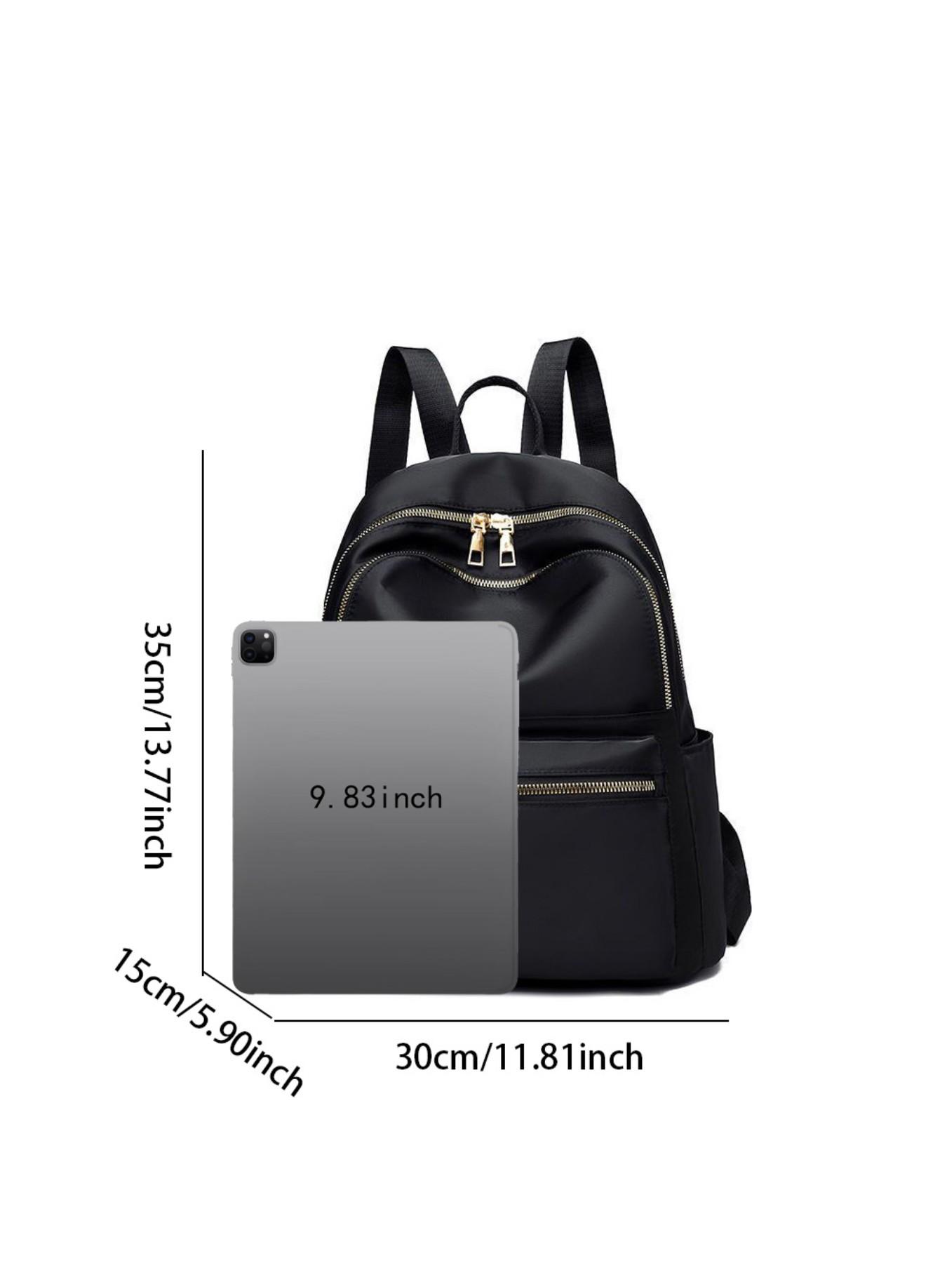 Trendy and versatile backpack, casual and fashionable backpack, textured solid color Lightweight Durable Backpack, suitable for students to use in class, commuting and other scenarios.