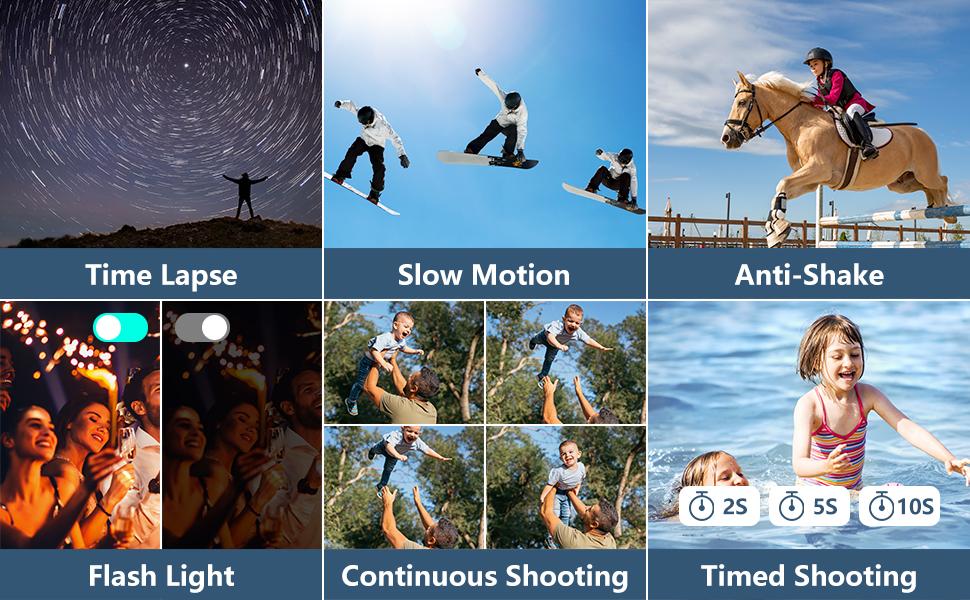 Dual Electric Version DC101 4K Ultra HD Digital Camera, 16x Digital Zoom, 48MP Digital Camera 1080P 4K Shooting Camera, Christmas Gift Portable Camcorder Camping Camera