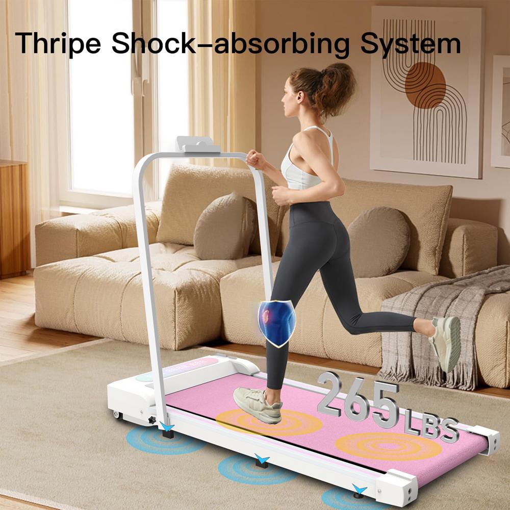 【KINMAC】265 lbs Treadmills Walking Pad, 2 in 1 Running Machine, Under Desk Treadmill for Home Office, Protable Treadmill Walking Treadmills for Home