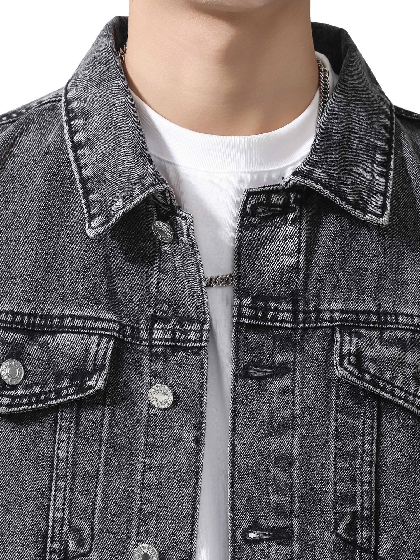 Spring Summer Men's Denim Jacket, American Vintage Classic Workwear Style, Trendy Fashion Casual Jean Vest, Regular Fit Sleeveless Top