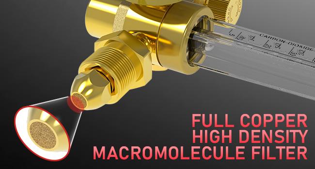 YESWELDER CO2 Argon Gas Regulator with 8ft Hose, Flow Meter Gas Pressure Gauge for TIG MIG Welding, CGA580 Inlet Connection