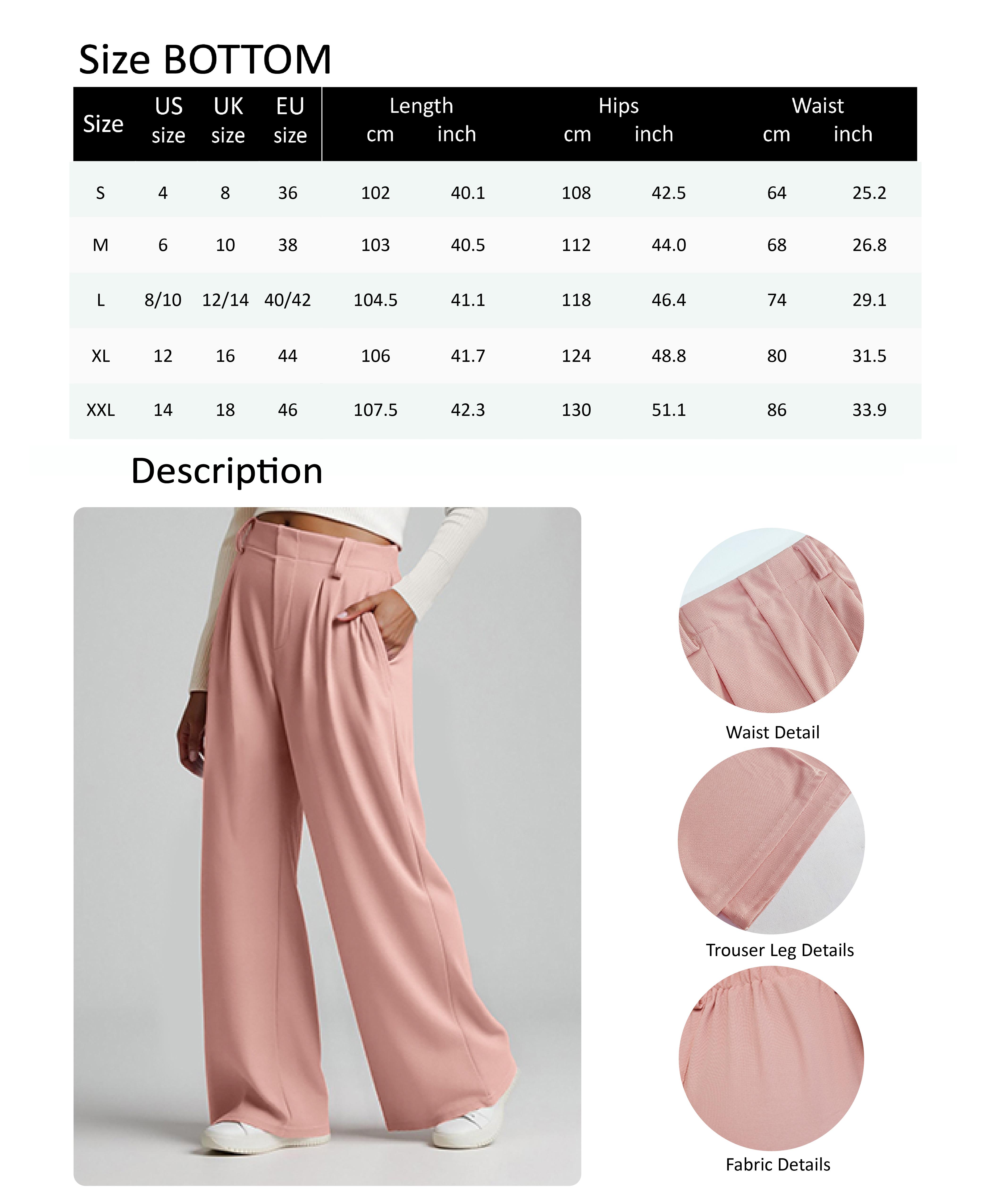 Women's Casual Loose Fit Wide Leg Pants, Casual Street Trousers, Casual Chic Trousers, Waffle Texture Fabric, Pockets, Elastic Waist, All Seasons, Comfortable and Stylish