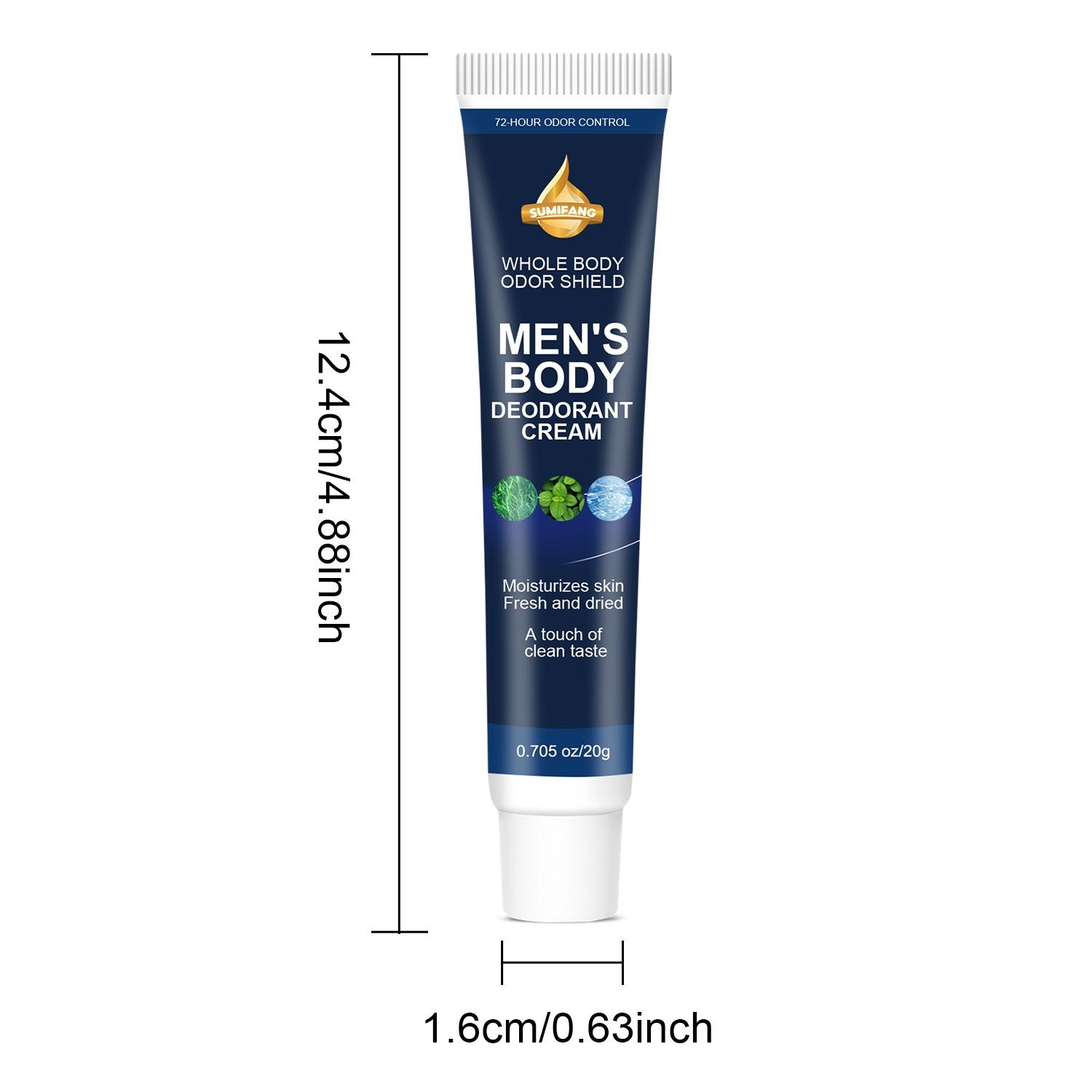 SUMIFANG Men's Full-Body Antiperspirant Stick (20g) | Mint + Chamomile + Hyaluronic Acid | 72-Hour Long-Lasting Odor Control | Moisturizing, Refreshing, and Non-Sticky | Stay Confident All Day—Whether at the Office, the Gym, or on a Date