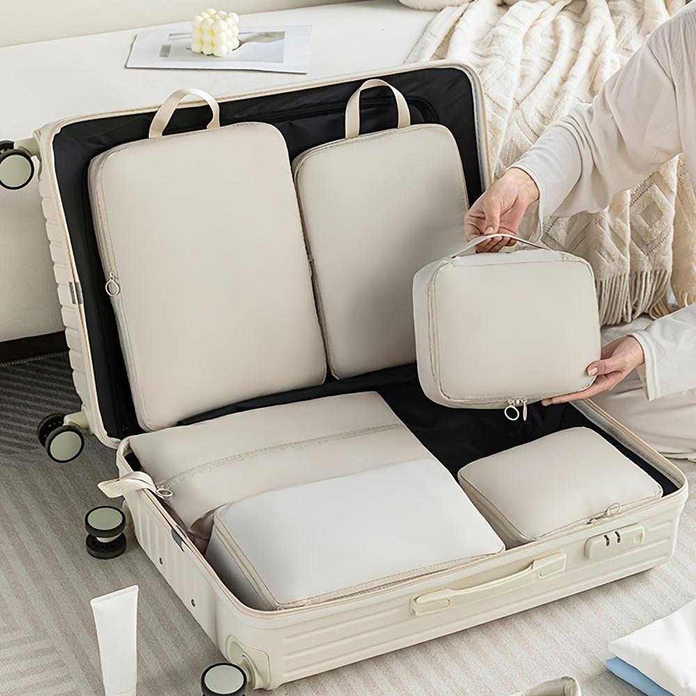 6-Piece Compression Packing Set, Durable Polyester Material, Lightweight Travel Organizer for Luggage & Clothes, Hand Wash or Professional Dry Clean, Travel Organizer Bag