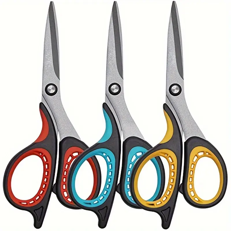 1pc Teflon Coated Non-Stick Scissors - Ultra-Smooth Cutting for Kitchen, Arts & Crafts - Rust-Proof, Durable, Multi-Purpose Shears with Easy Clean-Up