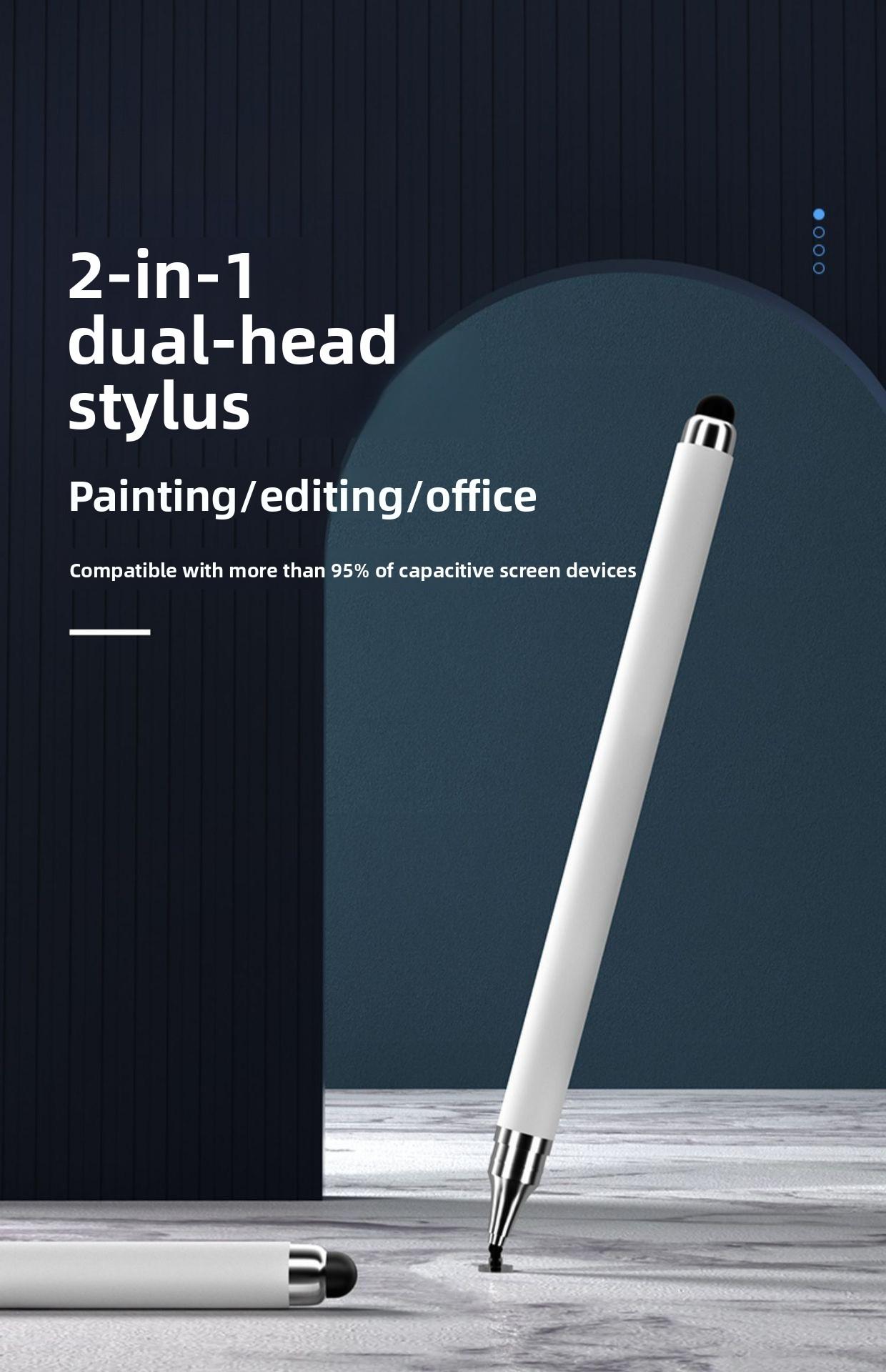 2 in 1 Dual-Head Capacitive Touch Pen, Digital Pen, High Sensitivity Precision Touch Pen, Universal for iPad iPhone Tablet Touch Screen