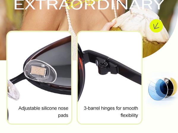 SOJOS Retro Trendy Oval Polarized Sunglasses for Women Men, 90s Vintage Circle Round Sunnies