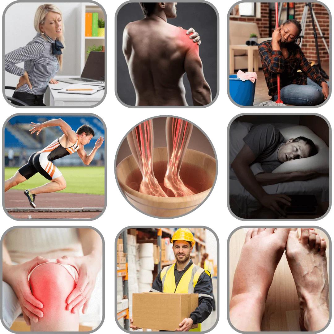 Ionic Foot Bath Detox Machine for 2 Users with Heating Belt, Dual Foot Detox Machine, 5 Detox Modes, Personal Massager for Home Beauty Salon Use Therapy Device