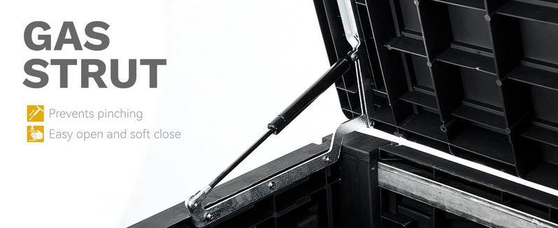 YITAHOME 100/120 Gallon Large Outdoor Storage Deck Box, Waterproof, Storage Bench with Lockable Lid for Patio, Pool Supplies, Garden Tools, Pillows, Easy Assembly