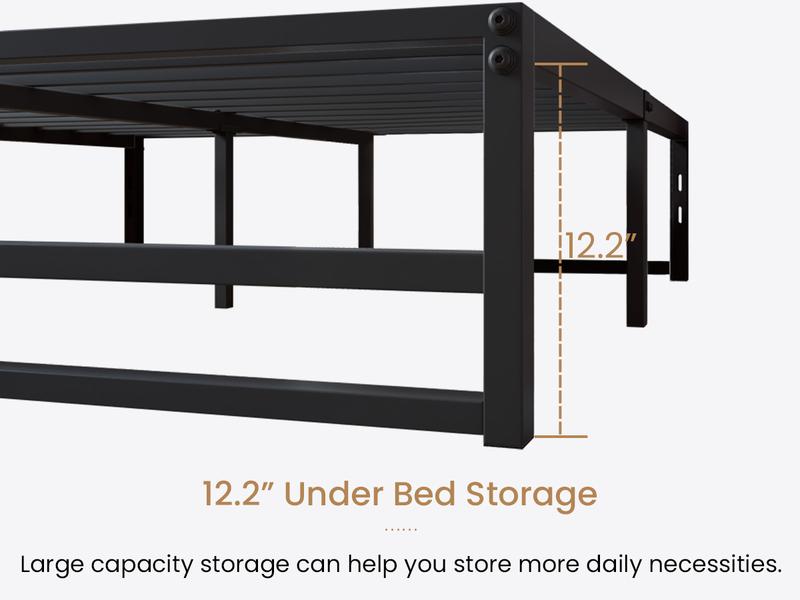 SHA CERLIN Heavy Duty Metal Bed Frame, 14"/18" Height Platform Bed Base, Twin/Full/Queen/King Size Steel Slats Support,No Box Spring Needed,Queen Bed Frame Twin Bed Frame#ChristmasGifts#TikTokShopBlackFriday