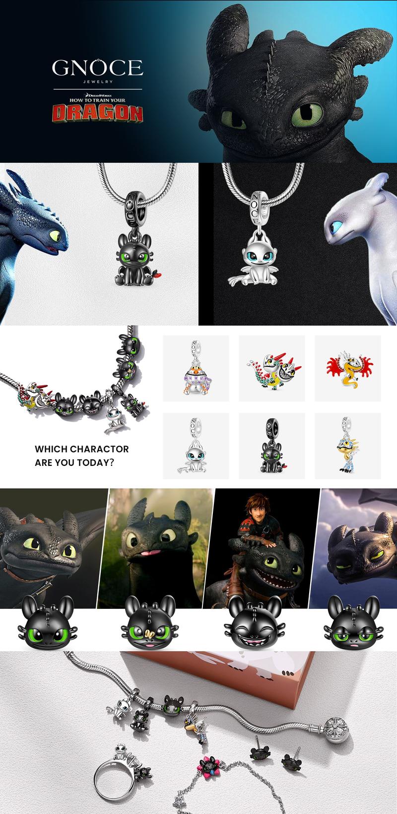 GNOCE How to Train Your Dragon Charm Bracelet for Women Necklace DIY Bracelet Necklace Unique Charms Limited edition available Daughter gift Anniversary gift Special Gift Bracelet Accessories Valentine's Day Gift Birthday Gifts GNOCE How to Train Your Dragon Charm Bracelet for Women Necklace DIY Bracelet Necklace Unique Charms Limited edition available Daughter gift Anniversary gift Special Gift Bracelet Accessories Valentine's Day Gift Birthday Gifts