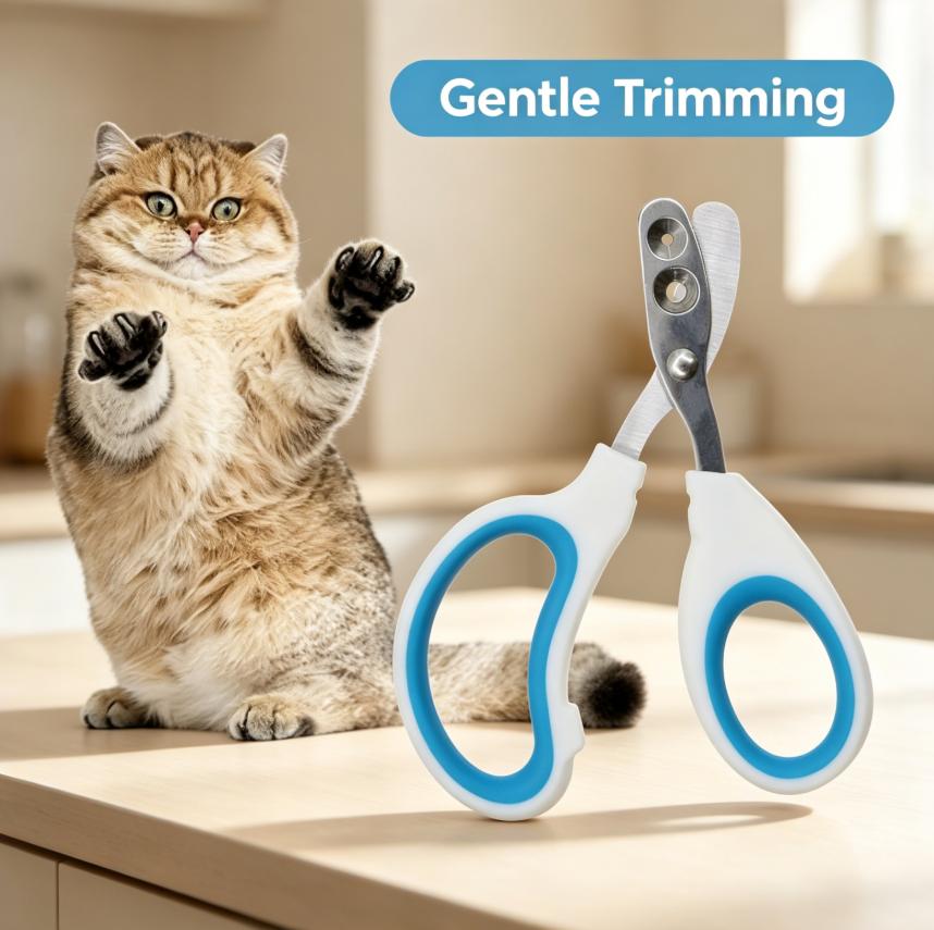 Cat Nail Clipper, Double Hole Pet Claw Trimmer for Indoor Cats, Kittens, Adult Cats and Small Dogs