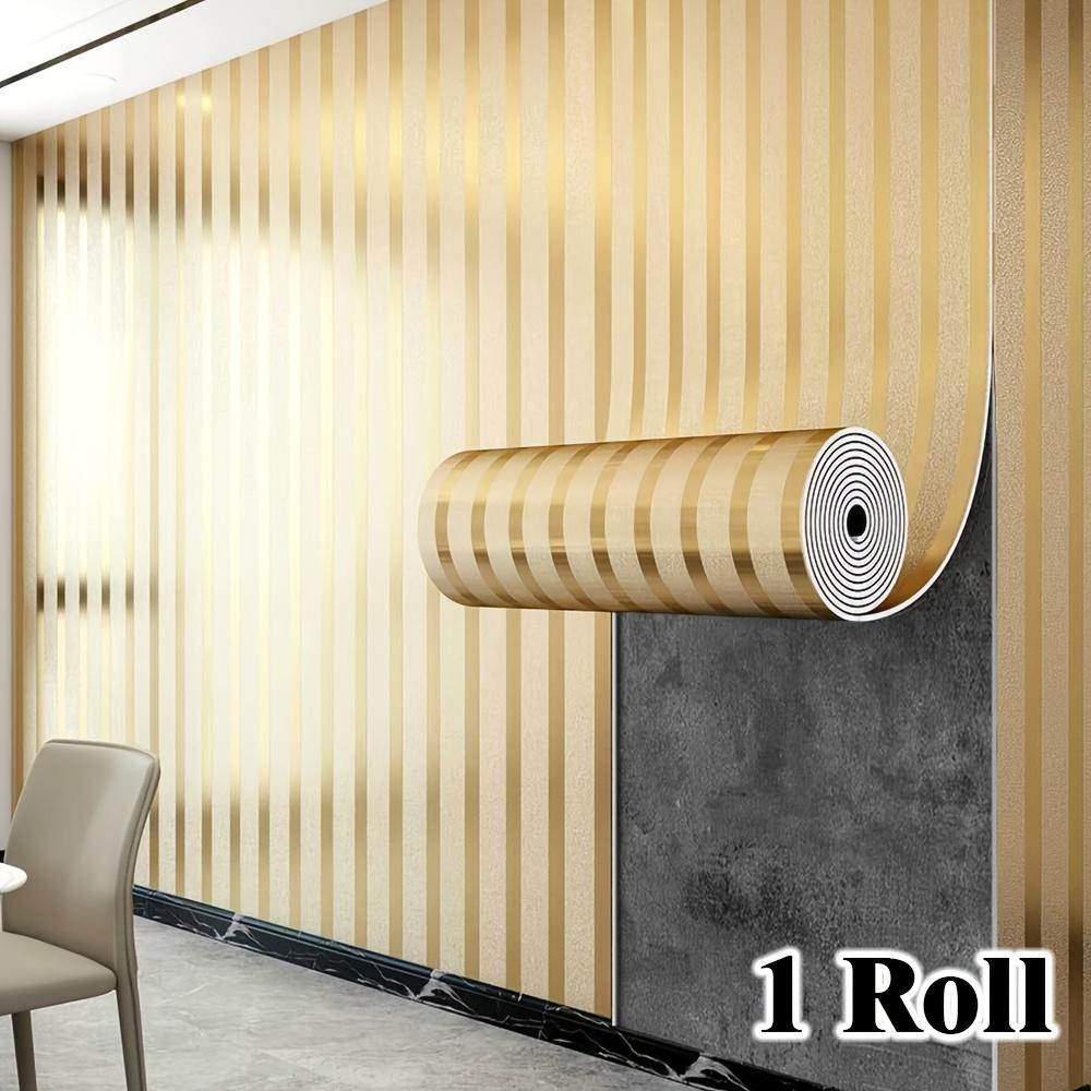 3m Thick Self-Adhesive Wood Grain Wallpaper, Easy DIY 3D Textured Grid Wall Panels, Luxury Peel and Stick Design for Bedroom & Living Room Decor