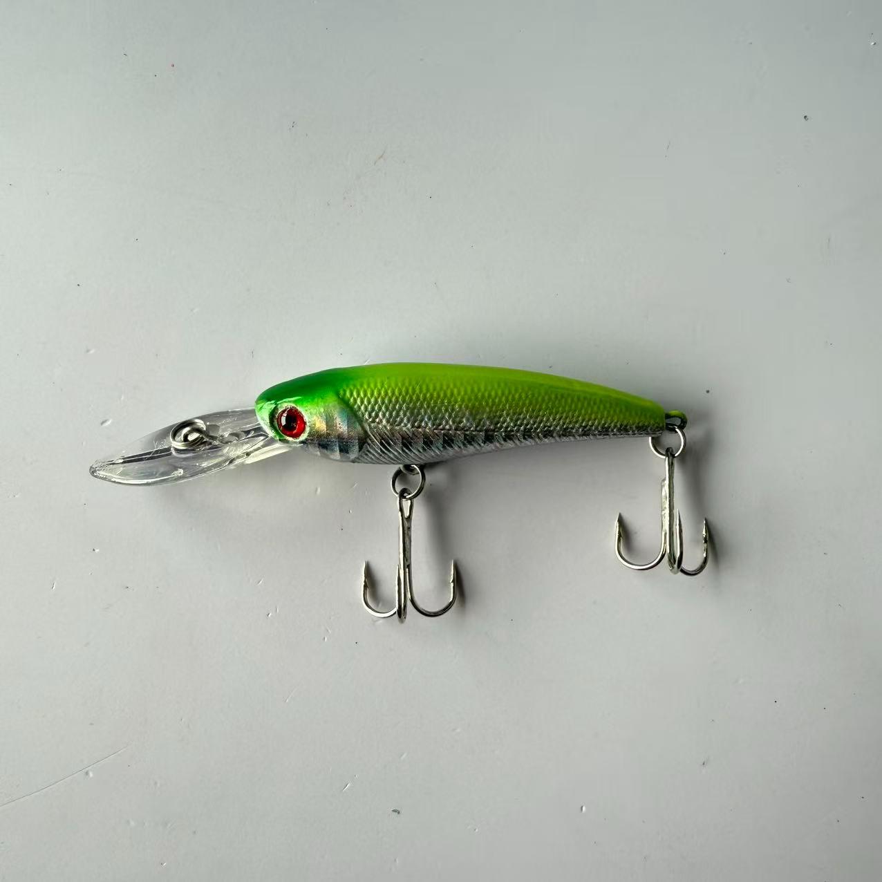 Large brand replica, popular, 1pcs, long tongue Xiaomi Nuo Xiang Zhu floating waterway sub hard bait fake bait, suitable for freshwater and seawater fishing accessories fishing gear supplies