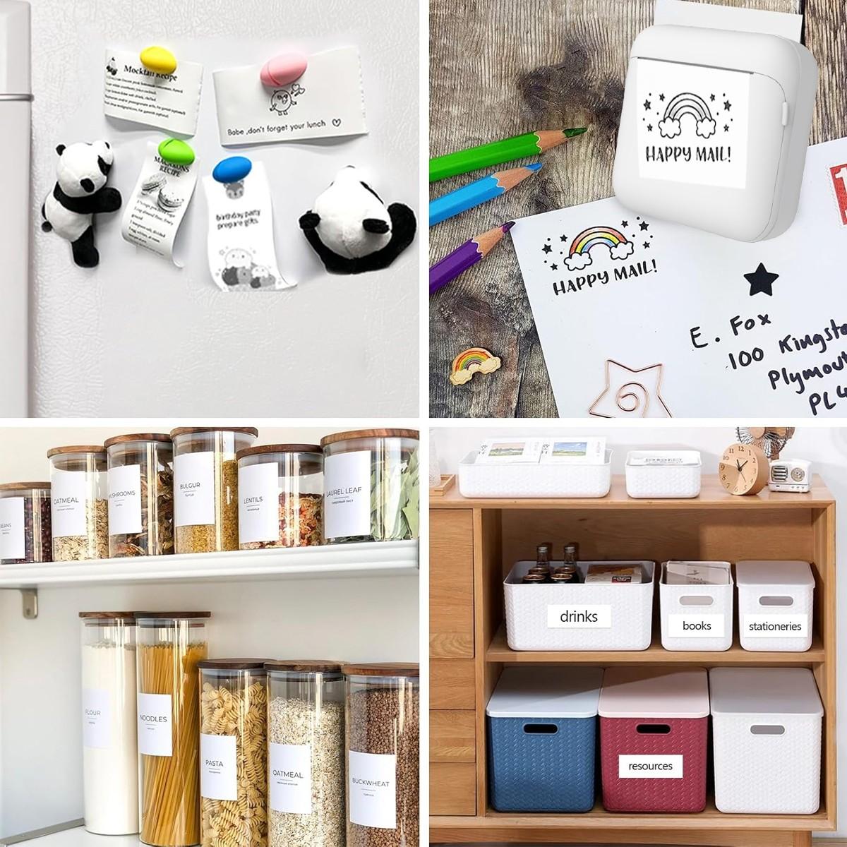 Portable Wireless Mini Printer, Thermal Inkless Pocket Printer, Compatible with iOS and Android, Ideal for Photos, DIY Projects