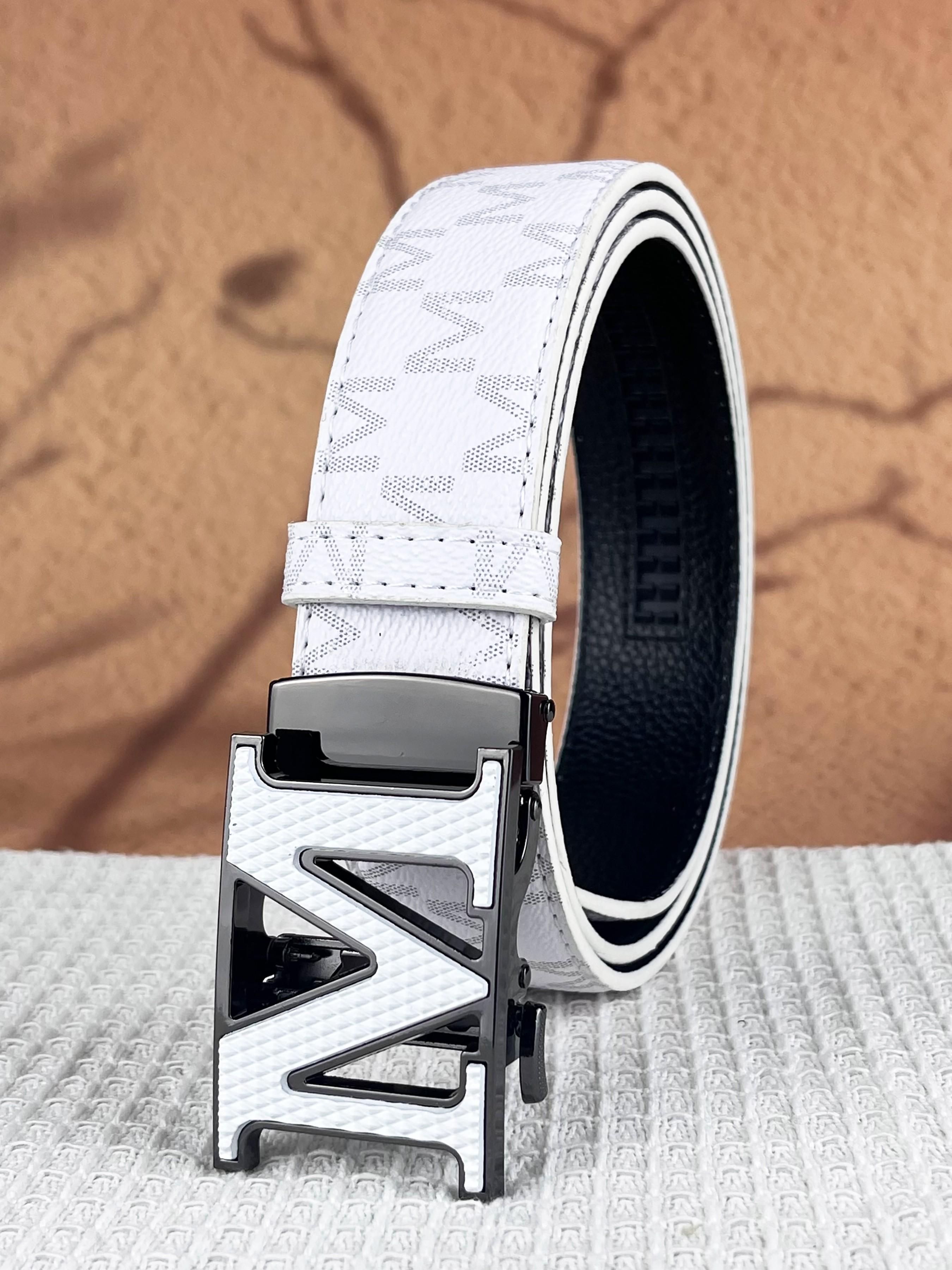 Letter Shape Alloy Automatic Buckle Belt, Trendy Versatile Buckle, 1 ...