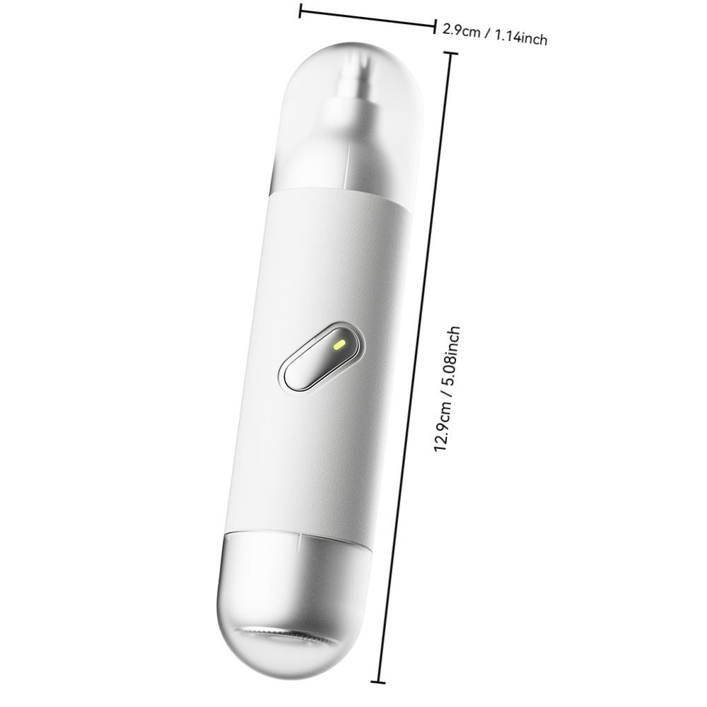 Portable Electric Nose Hair Trimmer, Compact Design, Gentle Blade, Quick Cleanup, Low Noise, Waterproof, Ideal for Men, Travel-Friendly