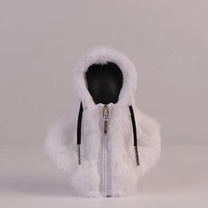 Cute Plush Car Automatic Shift Knob Cover, Winter Car Gear Shift Protector, Car Interior Decoration Accessories for Women & Girls, Pink