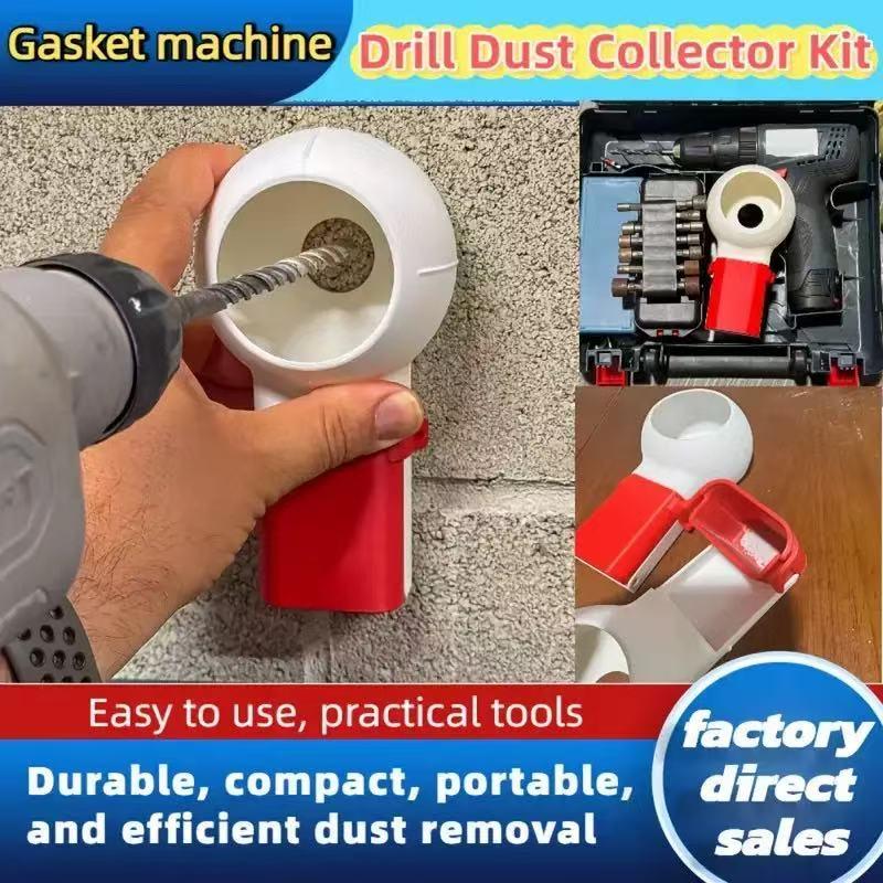 Drill Dust Collector Box, Drill Shavings Collector and Guide, Hole Drilling Dust Collection Bottle Version, Dust Colector