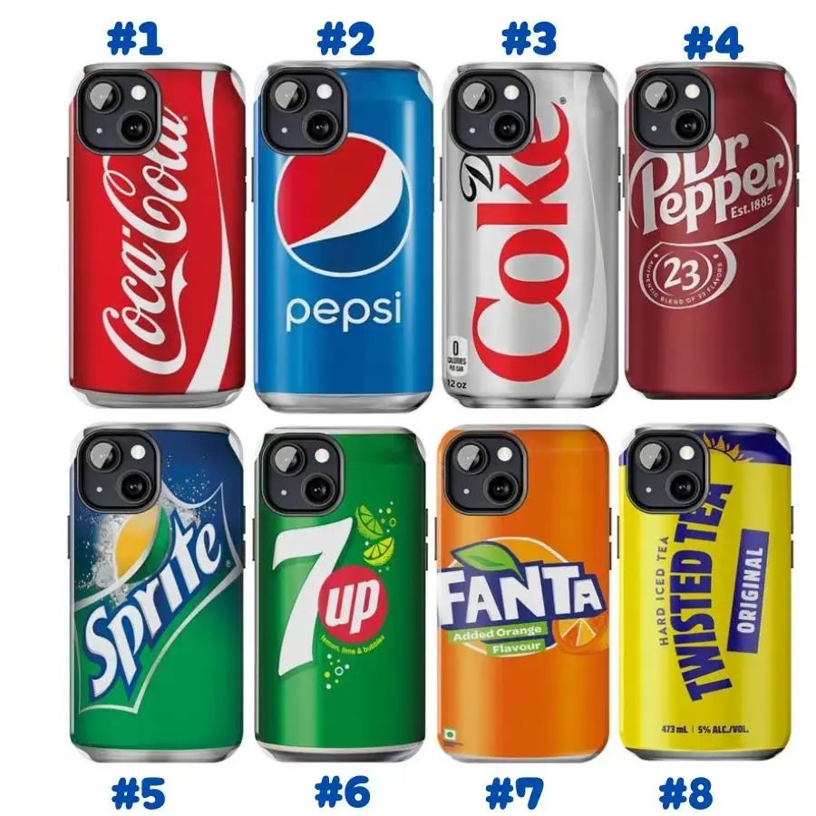sparkling drink  Diet Can Phone Case for iPhone 17 16 15 14 13 12 Pro Max Plus & Samsung Galaxy S25 S24 S23 S22 S26